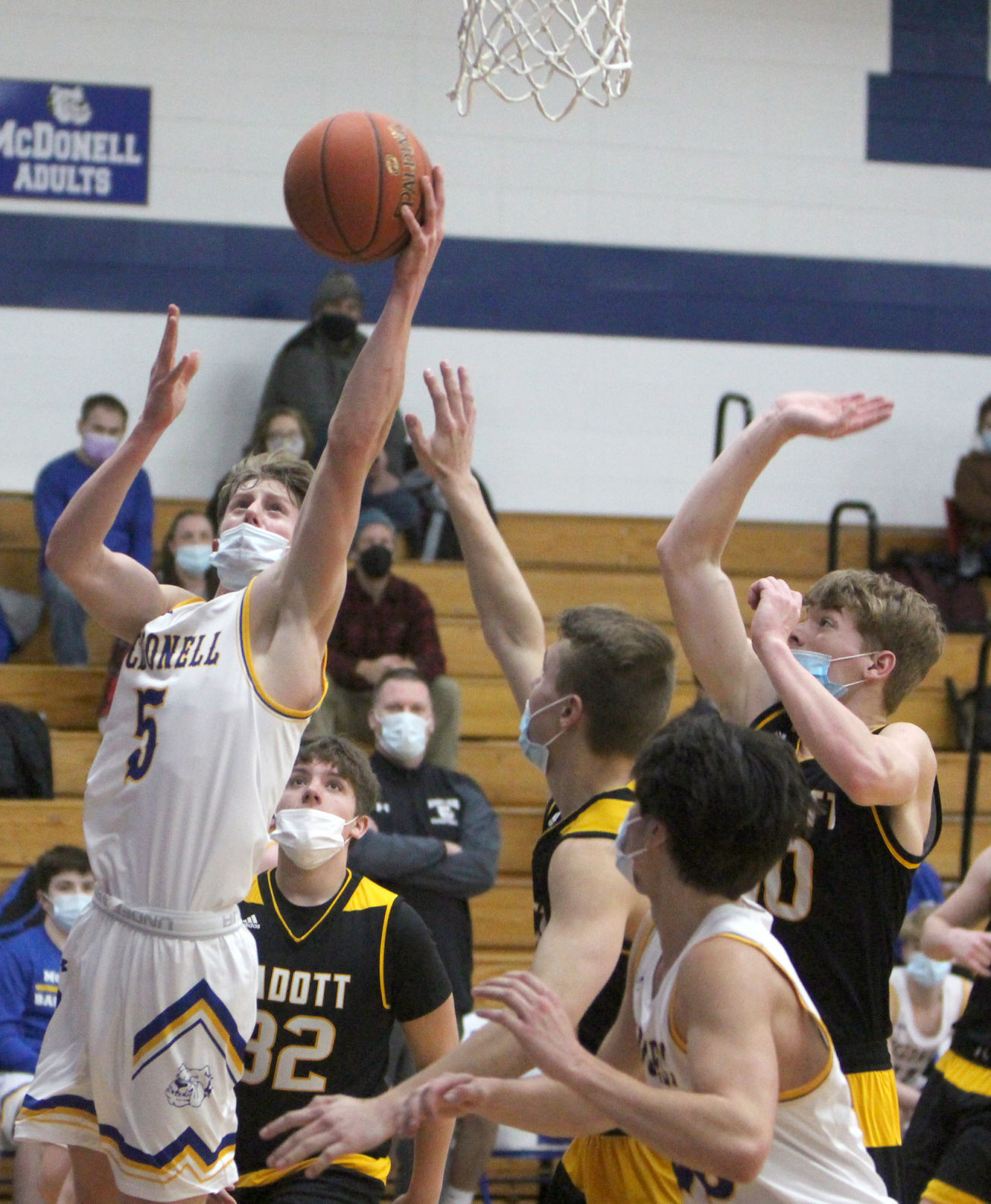 Cadott at McDonell boys basketball 1-18-21